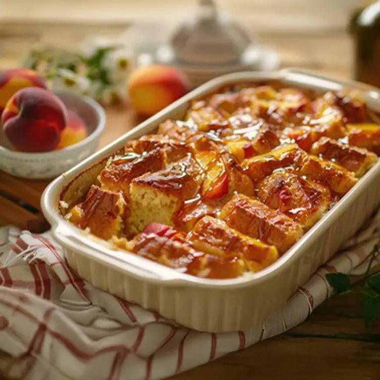 Peach Butter Bread Pudding – Sweet Home Foods