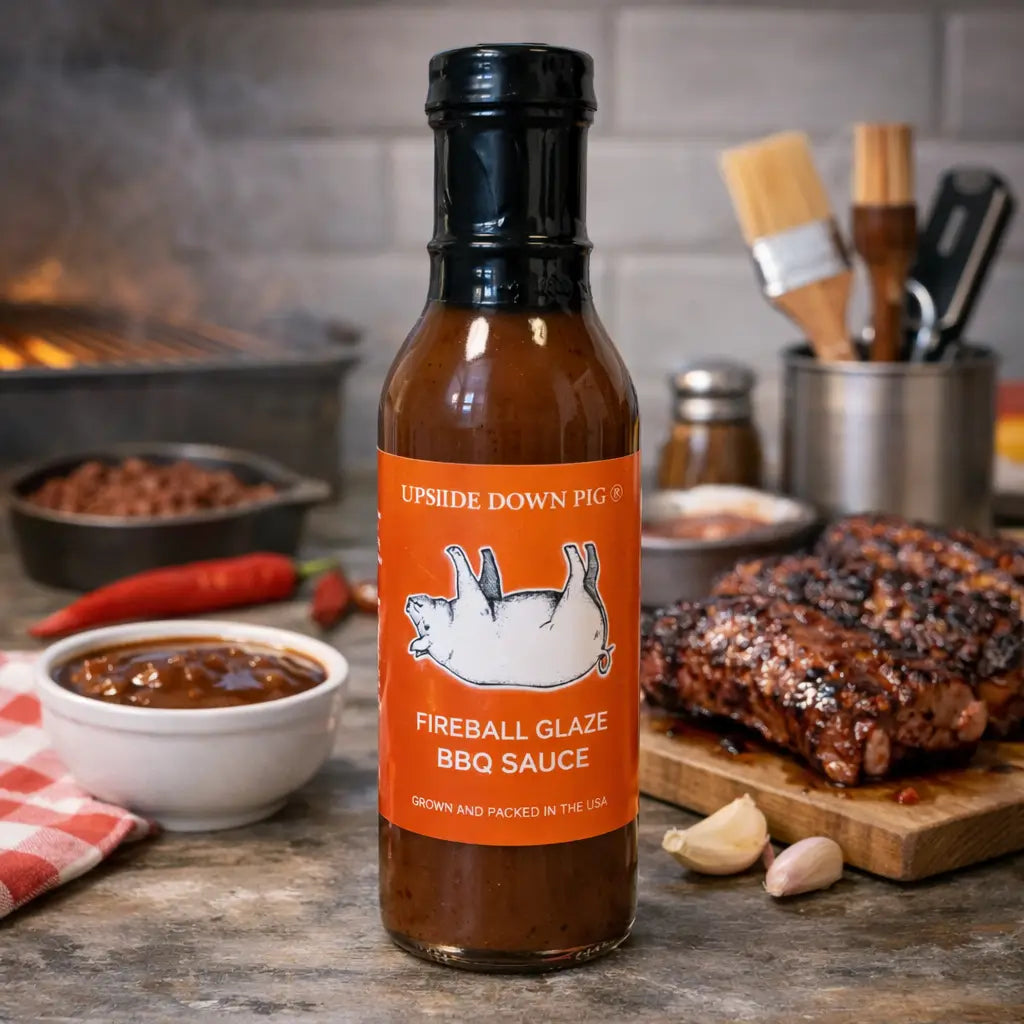 Upside Down Pig Fireball Glaze Barbecue Sauce – Sweet Home Foods