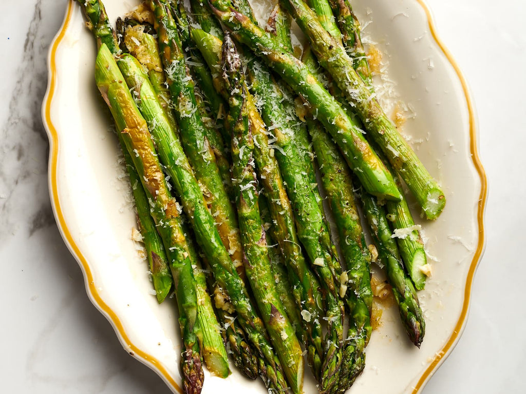 Sweet Home Oven Roasted Pickled Asparagus